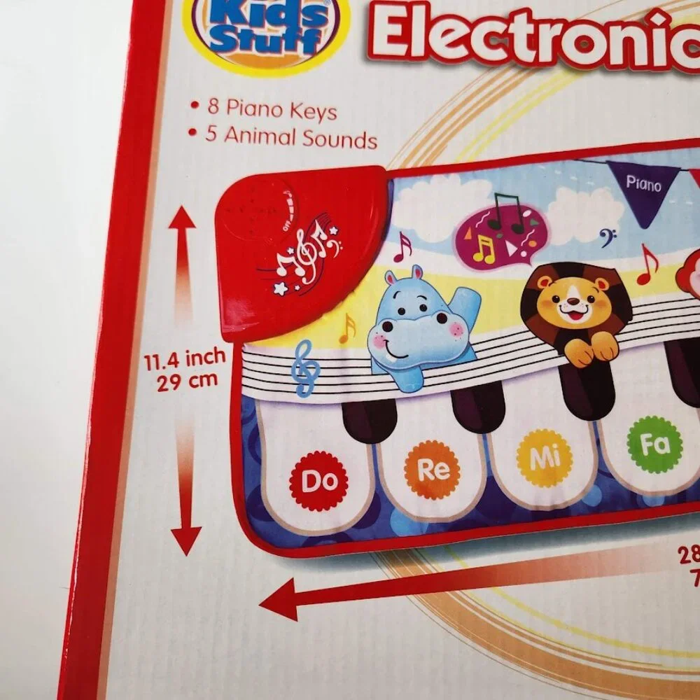 New Musical Piano Mat For Toddlers Electronic Floor Keyboard Playmat With Animal